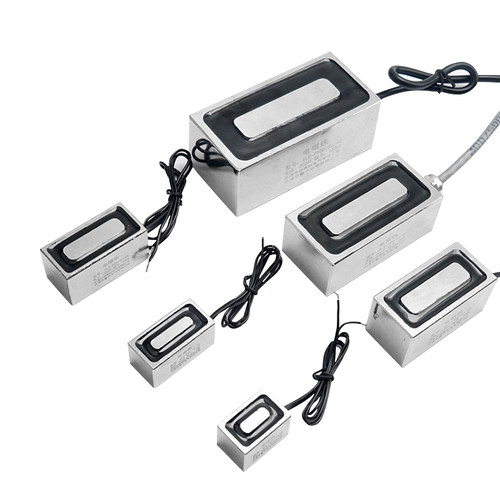 伊莱科长方形强力吸盘式电磁铁24v12v强磁直流小型微型电吸铁线圈