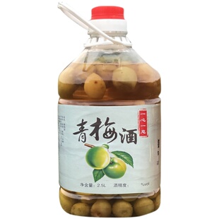 青梅酒无糖 梅子酒自酿农家纯米酒酿5斤桶装水果酸梅酒男女士酒