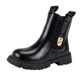 真皮儿童时尚马丁靴2025新款秋冬男童靴子女童短靴小女孩皮靴潮酷