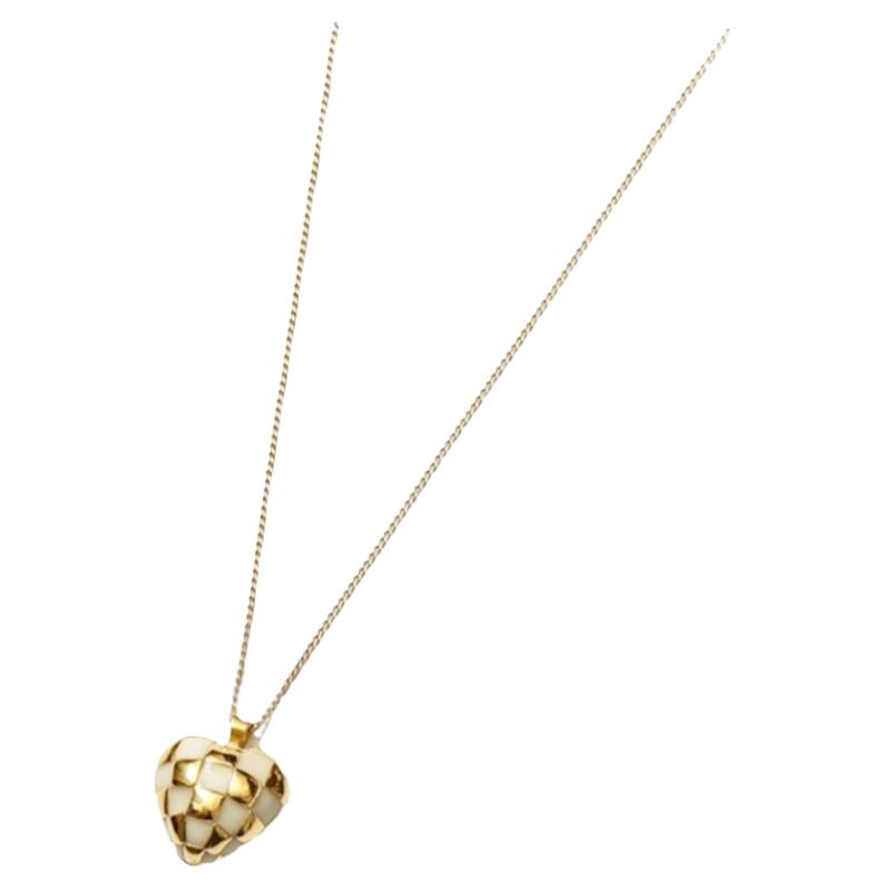 加拿大Wolf Circus Georgia Necklace小众棋盘格拼接爱心项链吊坠