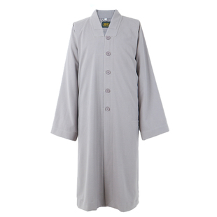 定制僧服中褂毛呢秋冬中短褂定做款僧人僧衣男女款师父纽扣大褂长