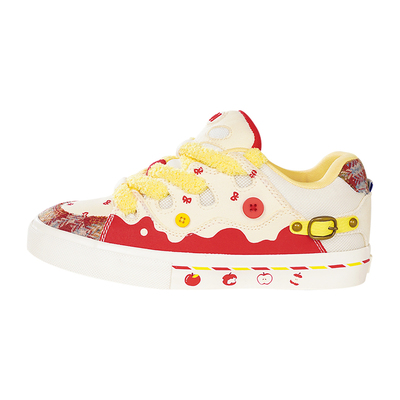 顽刻官方面包鞋BAKE新年款小苹果配色复古休闲男女国潮滑板鞋