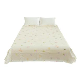 小米の家 原创奶油系全棉单品床单床笠100棉舒服柔软棉布浅色清新