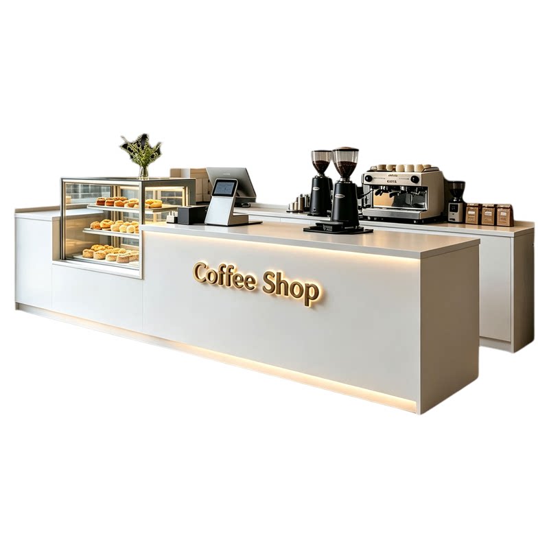 餐饮店咖啡店吧台收银台奶茶