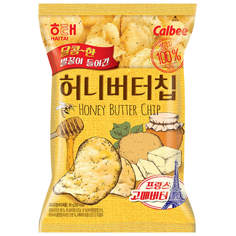 韩国进口海太牌蜂蜜黄油味薯片零食韩式薯条张艺兴同款卡乐比韩剧