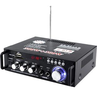 迷你小型功放机多功能插卡蓝牙家用车载功放12伏220V
