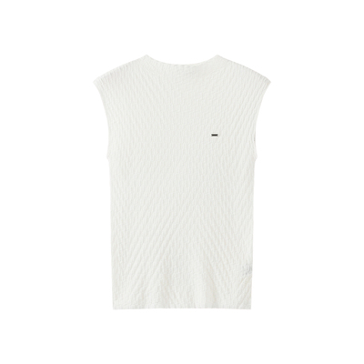 西町村屋极简风无袖背心女2026夏季新款气质百搭针织衫XABB10285