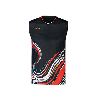 Lining李宁AVSW027羽毛球服男运动无袖背心国青队大赛速干AAYW043