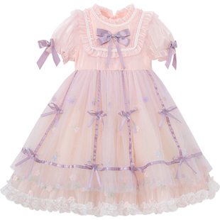 女童洛丽塔公主裙夏季2026新款洋气儿童网纱连衣裙女孩生日礼服裙