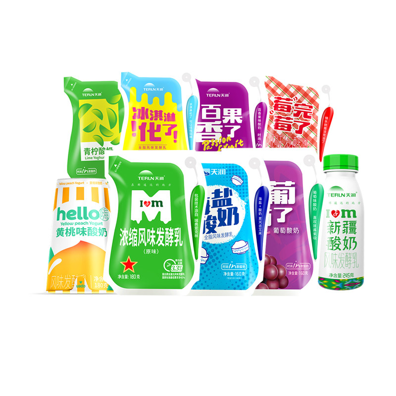 天润组合装冰淇淋原味爱克林酸奶