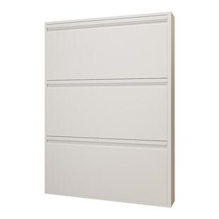 12-15cm超薄鞋柜家用门口经济型入户玄关大容量极窄钢制翻斗鞋柜