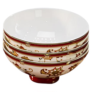 梦里花自由组合餐具盘子饭盘平盘餐盘单品组合轻奢高级景德镇骨瓷