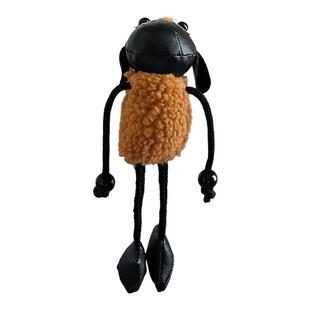 网红肖恩羊公仔毛绒挂件高级感撞色背包钥匙扣挂饰女大学生小礼物