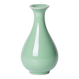 龙泉青瓷花瓶简约创意客厅装饰花器中式陶瓷水培花插家居小摆件