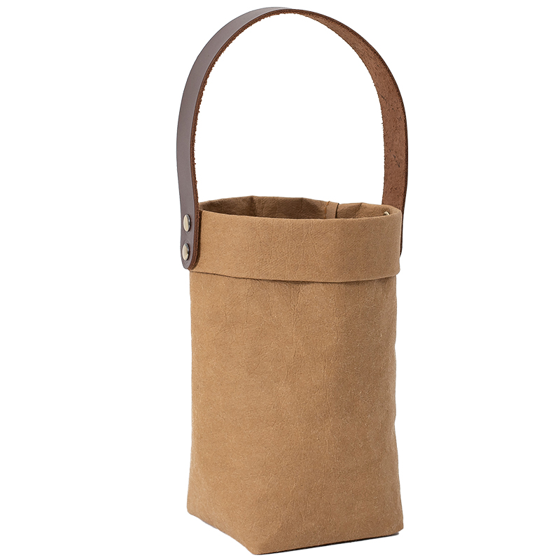 手提乐扣乐扣lock杯套ins花伴森玻璃水杯套咖啡杯袋学生斜挎袋子