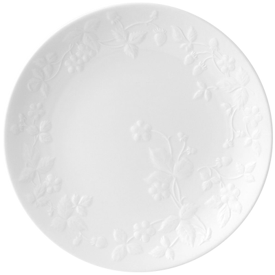 Wedgwood威基伍德Wild Strawberry White白草莓骨瓷22cm深盘汤盘