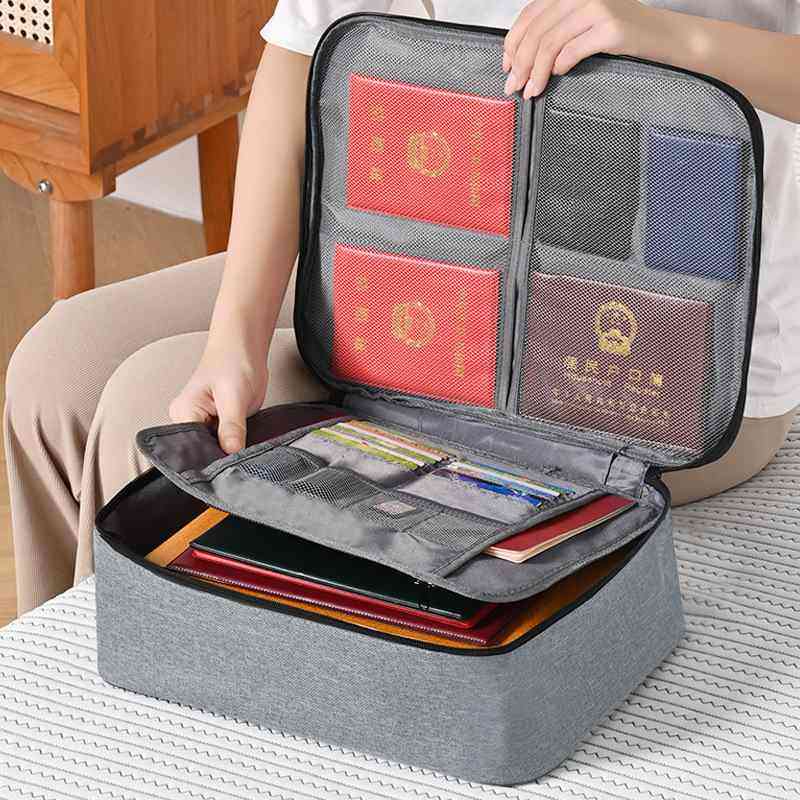 21证件收纳包护照卡包日式各种档案袋贵重重要文件本房产保管箱盒