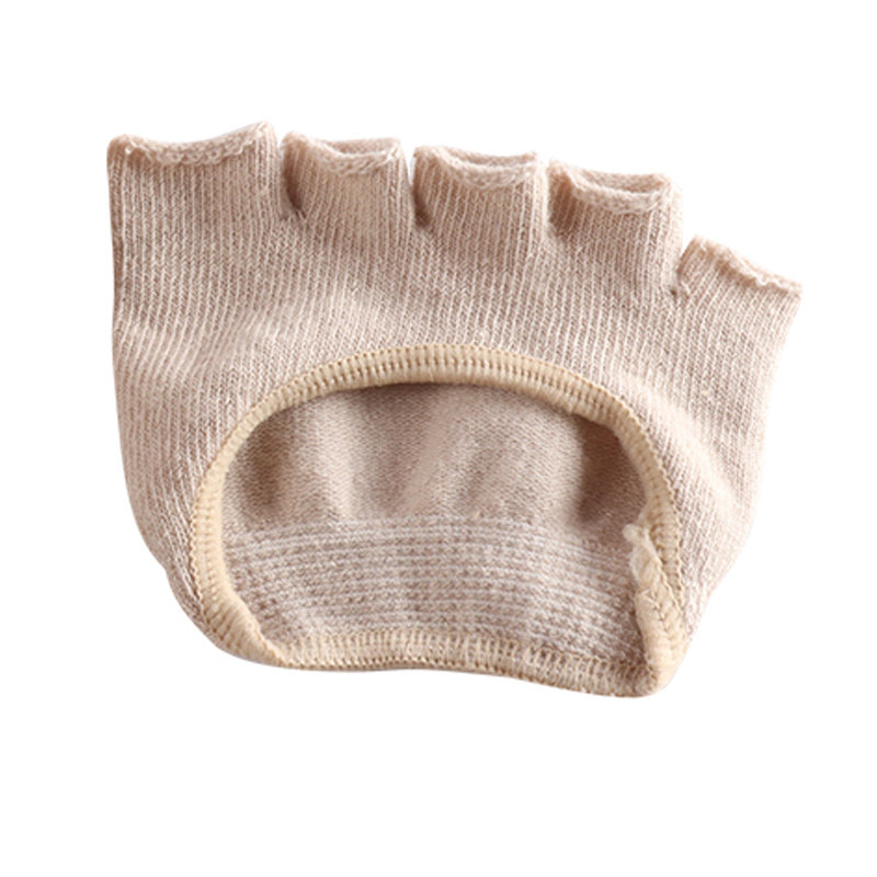 4双装五指袜分趾袜半截女袜隐形袜硅胶防滑露脚趾棉袜瑜伽透气