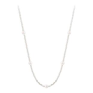 碎银子珍珠项链配饰女新款2025爆款锁骨链高级感轻奢小众装饰颈链