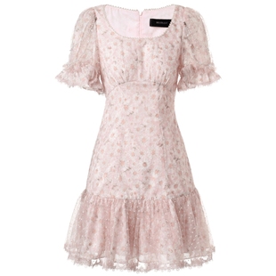 【奥莱】MAXRIENY甜美娃娃裙小雏菊碎花连衣裙仙女裙