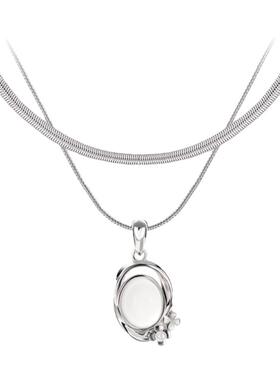 【明星同款】ChillTalent乐言同款池畔项链气质可拆分叠链情侣款