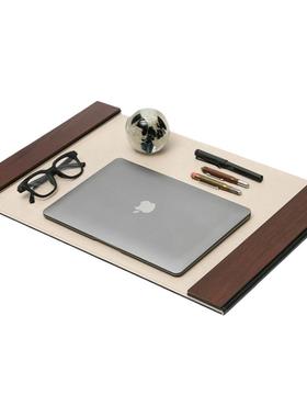 书房书法主题装饰摆件书桌办公桌皮质写字板桌垫样板间售楼处酒店