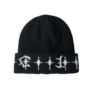 Jodhat韩系简约字母毛线帽男秋冬保暖护耳显脸小嘻哈针织帽冷帽女