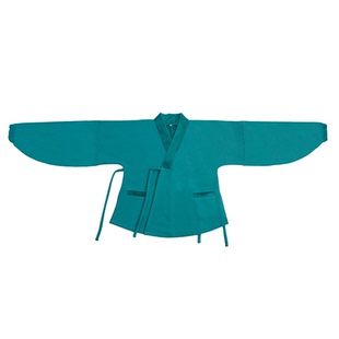 谜阿凰【孔雀蓝热岩绒】明制汉服套装新中式保暖外套女日常秋冬款