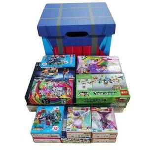 拼装积木儿童小颗粒拼装益智男孩空投箱积木我的世界车场景礼物