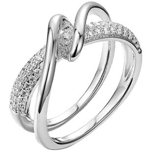 ZENGLIU交叉戒指女轻奢小众设计精致简约冷淡风个性秋冬食指戒子