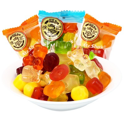 徐福记橡皮糖果汁QQ糖软糖喜糖