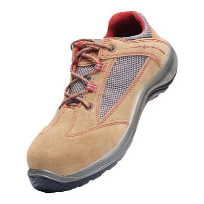 代尔塔透气12kv工作牛皮劳保鞋