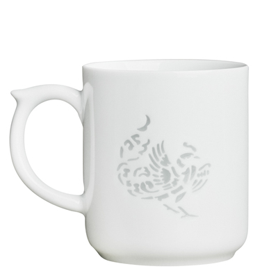 景德镇官方陶瓷龙凤玲珑马克杯