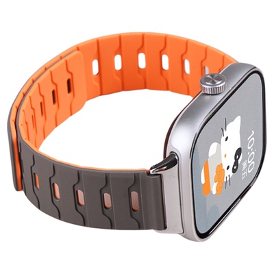 适用redmi红米watch6手表带watch5龙鳞纹磁吸硅胶腕表带4运动智能手表小米手环9pro男士8pro透气女生春夏