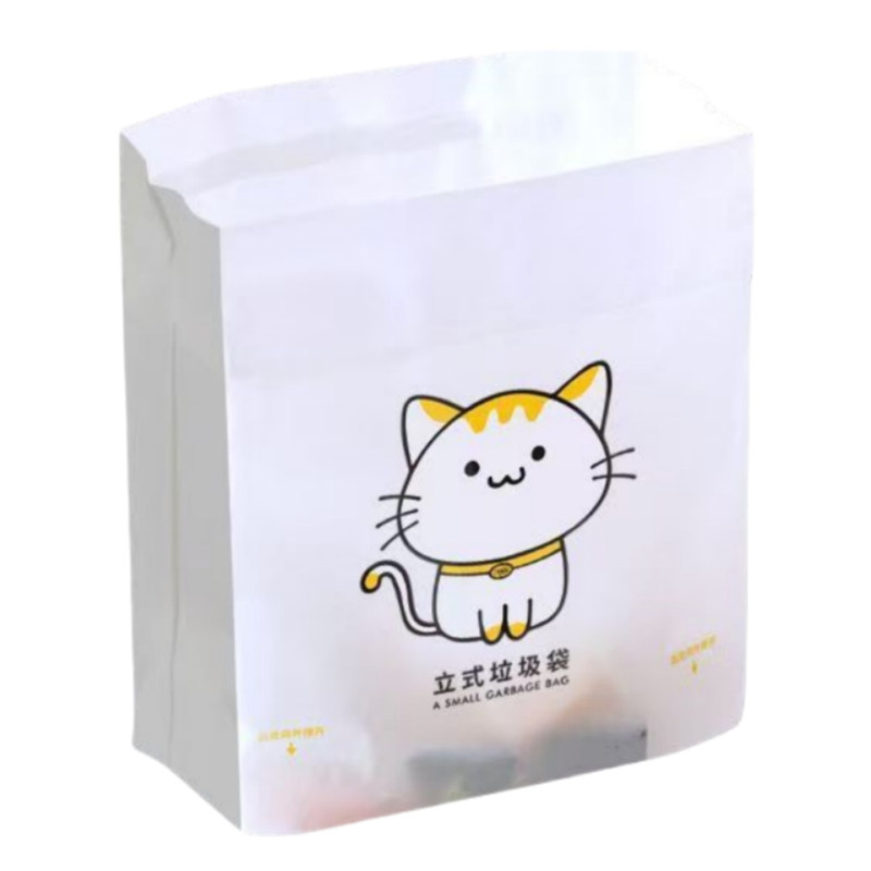 小户型卫生间垃圾袋粘贴式可站立