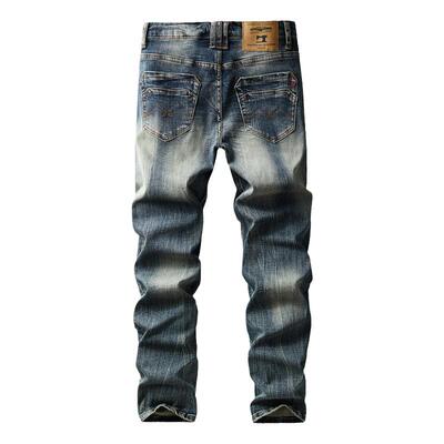 男士复古做旧牛仔外套