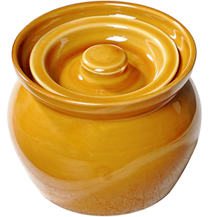 陶瓷瓦罐煨汤隔水炖盅家用带盖中式蒸蛋炖罐沙县小吃煲汤罐一人盅