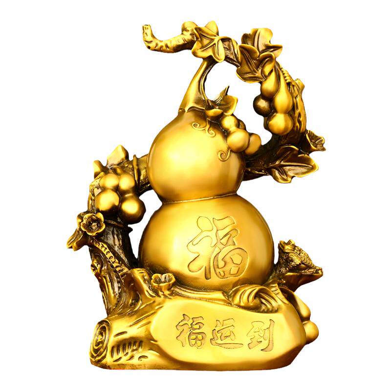 黄铜葫芦摆件福运到店铺办公室