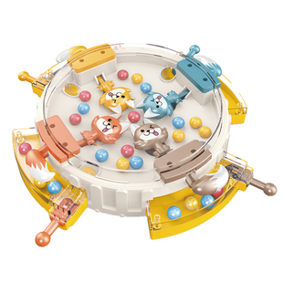 儿童饿狼吃豆豆大脑思维训练玩具专注力亲子互动双人对战注意力男