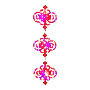 客厅LED发光中国结彩灯新年过年春节装饰福字中国结挂件户外防水