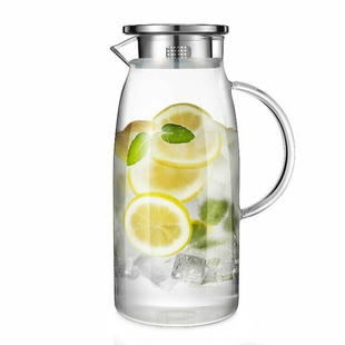 家用防爆耐热玻璃大容量冰箱冷水壶耐高温晾凉水壶茶壶凉水杯套装