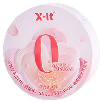 益美滋X-it玫瑰清润糖玫瑰樱花桃花口气清新润喉糖高颜值糖果硬糖