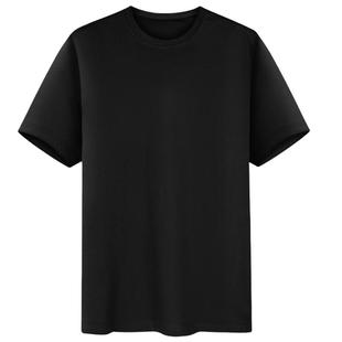 外贸出口原单尾货短袖t恤男女基础款纯色衣服半袖打底白色体恤衫