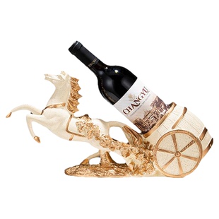 马到成功葡萄红酒架摆件客厅轻奢高档酒柜乔迁新居布置装饰用礼品