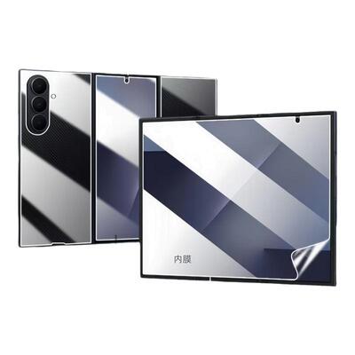 三星ZTrifold手机保护贴膜ztrifold三折叠背膜内屏膜后壳膜防摔防剐蹭高清全透明覆盖磨砂防指纹水凝膜适用于