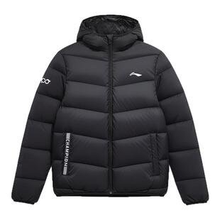 李宁羽绒服男女同款冬季短款2025新款连帽防风鸭绒保暖官方正品