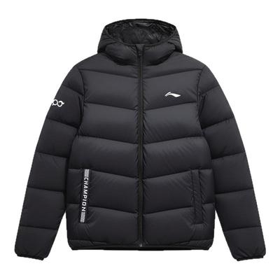 李宁羽绒服男女同款冬季短款2025新款连帽防风鸭绒保暖官方正品