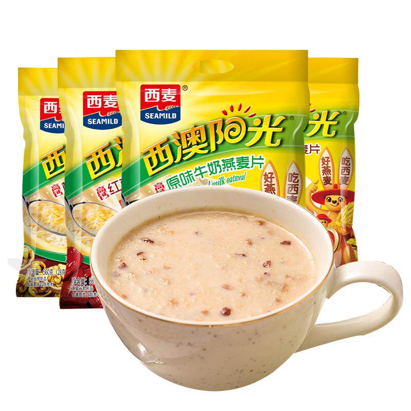 西麦原味牛奶燕麦片独立装多味