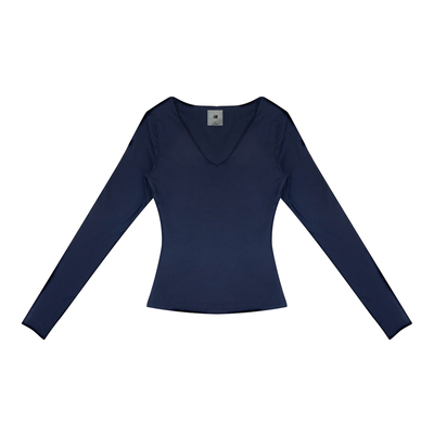 FDR旗舰店V领轻薄透气长袖t恤