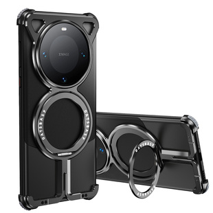 EARY适用华为mate60pro手机壳骨架金属无边框磁吸支架meta外壳超薄半包保护套散热高级感2025新款男微泵液冷